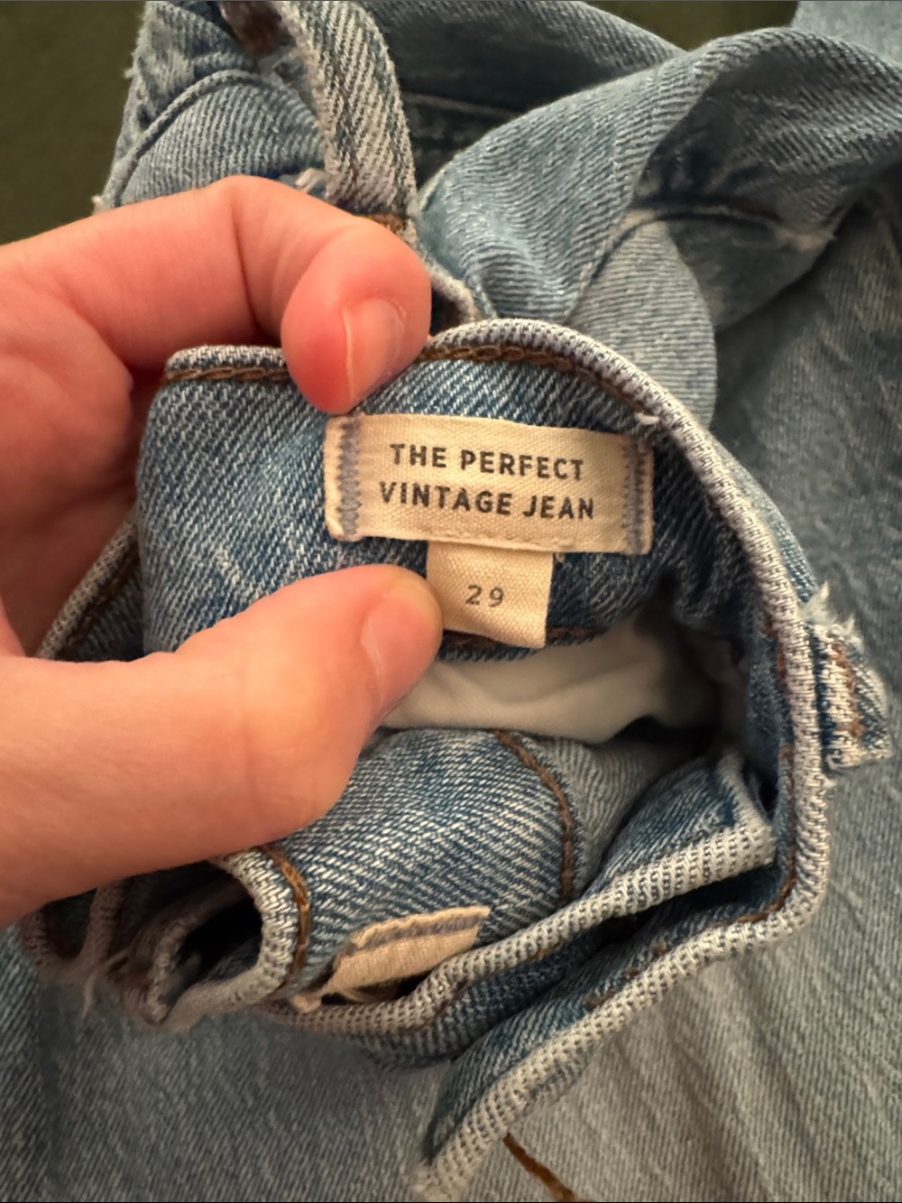 Madewell, the perfect vintage jeans ripped size 29 - Picture 3 of 9